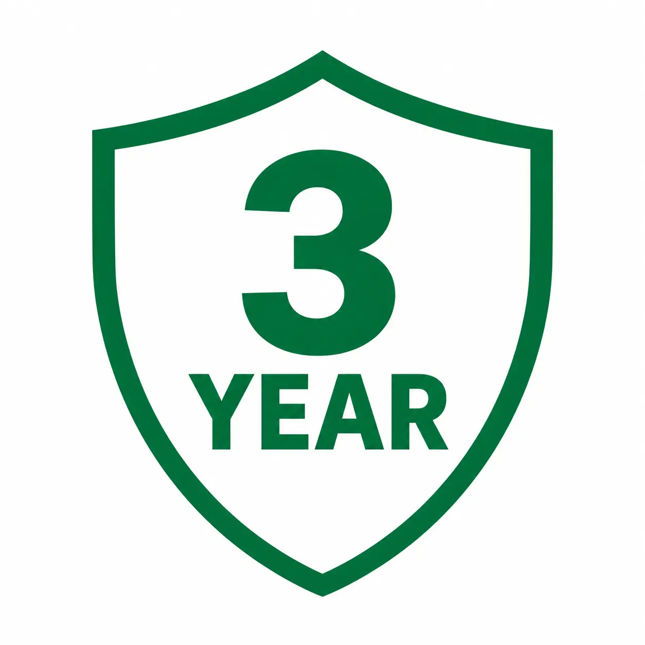 3-year manufacturer warranty